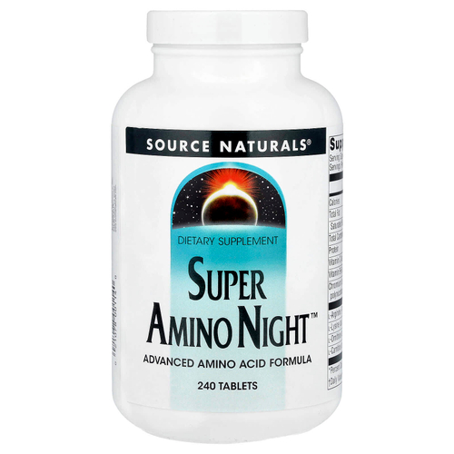 Source Naturals, Super Amino Night, 240 таблеток