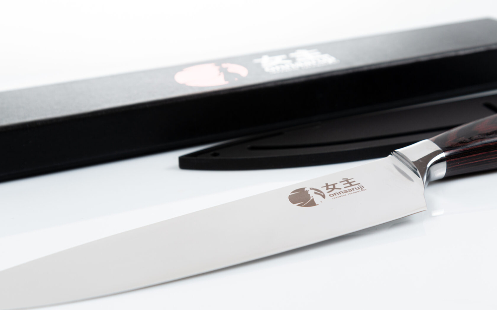 Кухонный шеф-нож, поварской, универсальный Onnaaruji. Профессиональный. Длина лезвия 21 см. Премиум-серия