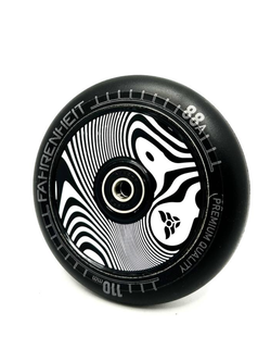 Колесо Fahrenheit Зебра 110*24 mm Hollow core, черный/серый