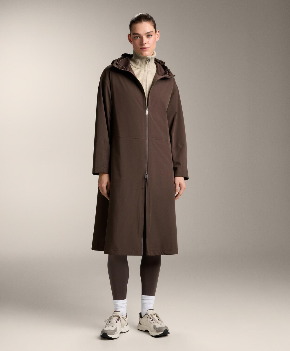 Oysho Плащ с водонепроницаемостью 10 000 мм, коричневый