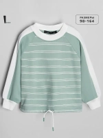 Зеленый свитшот для девочки в школу