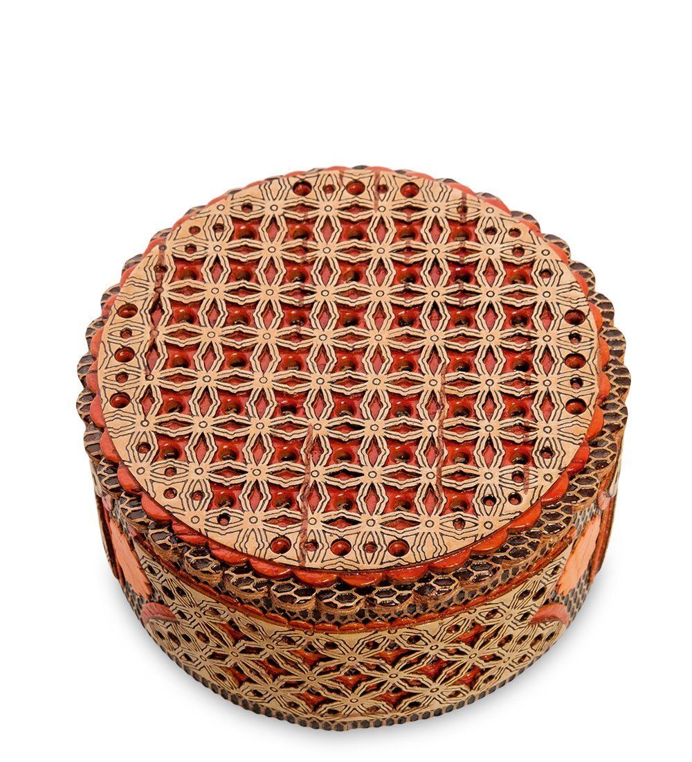 Народные промыслы BST-212 Шкатулка прорезная (береста)