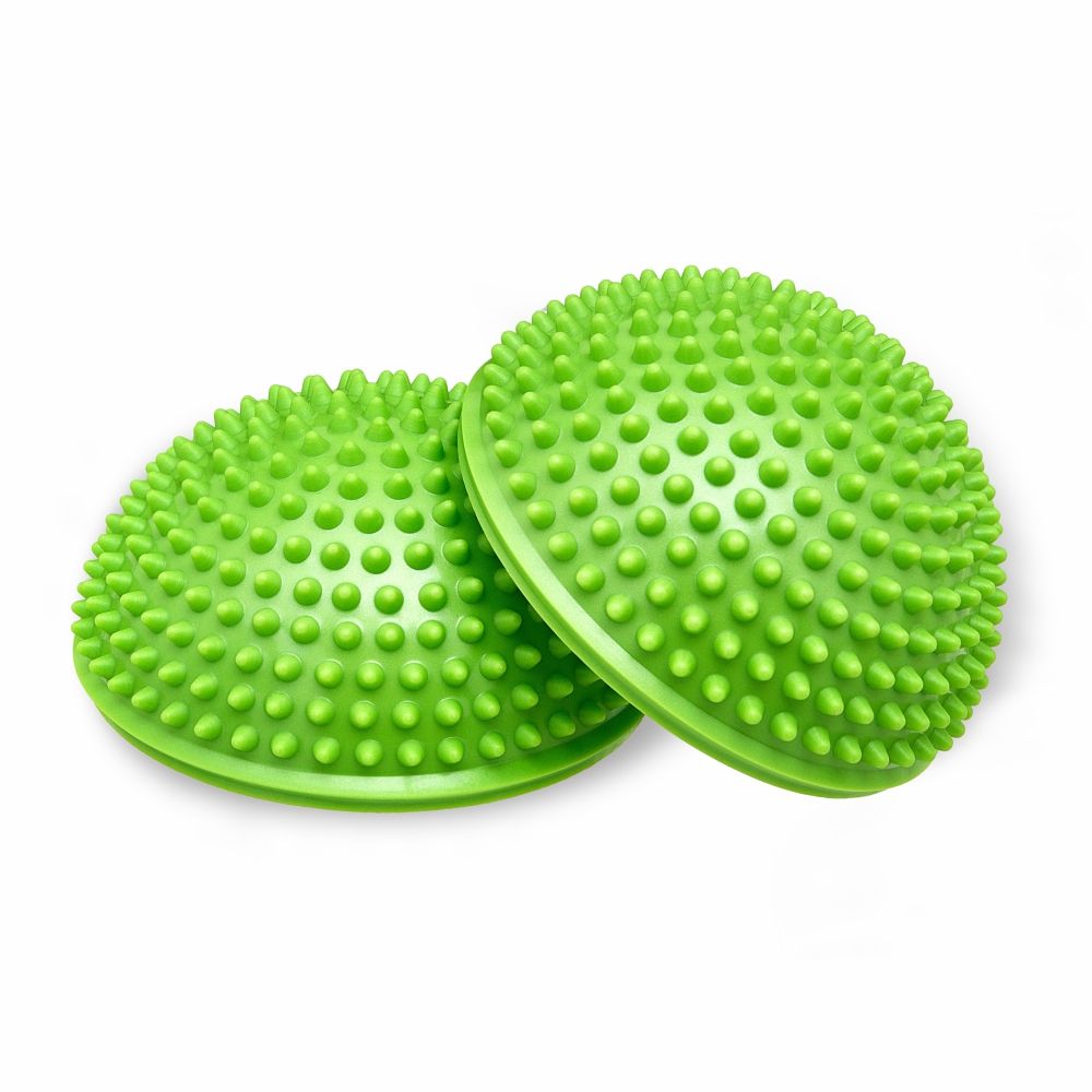 Полусфера массажно-балансировочная (набор 2 шт) зеленый