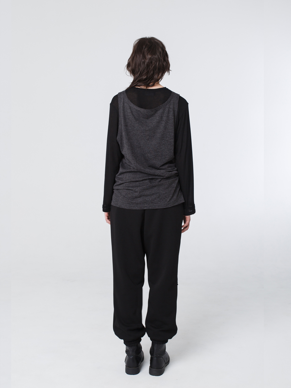 Майка унисекс "Серость". Серый меланж