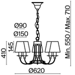 Люстра Freya FR4402-PL-05-GB