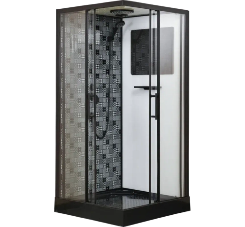 Душевая кабина Esbano (Эсбано) ESB-100CKR, с низким поддоном, 100х100х210