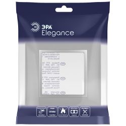 Рамка для розеток и выключателей ЭРА Elegance 14-5011-03 Classic, на 1 пост, алюминий