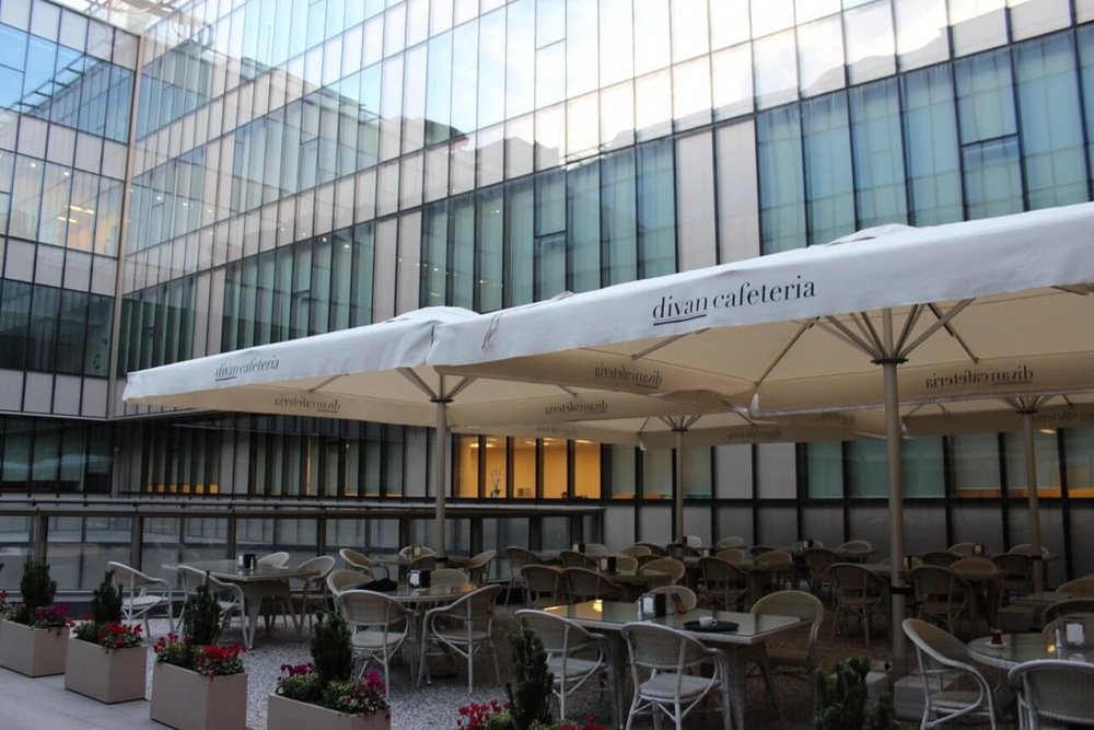 Зонт профессиональный 3х3 м Theumbrela Semsiye Evi Mega Telescopic