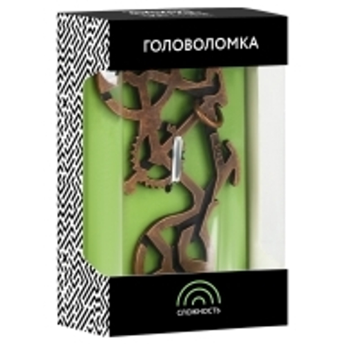 Головоломка металлическая большая ТРИ СОВЫ "Велосипед", 3 уровень сложности