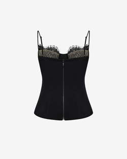 Топ корсетного типа из крепа