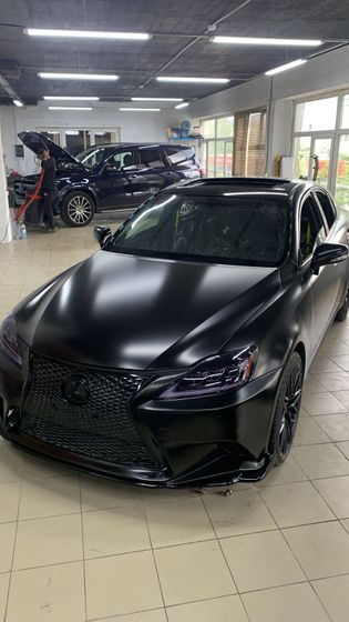 Пленка черный сатин Metal Flash Midnight Black Carbins 12 погонных метров