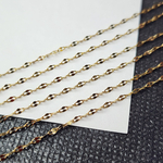 Цепочка, сталь, 2я позолота, р-р 3.5×1.5 мм, цена за отрезок 50 см