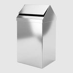Контейнер для мусора с качающейся крышкой 40 л. нерж. сталь NOFER 14075.40.B глянцевый