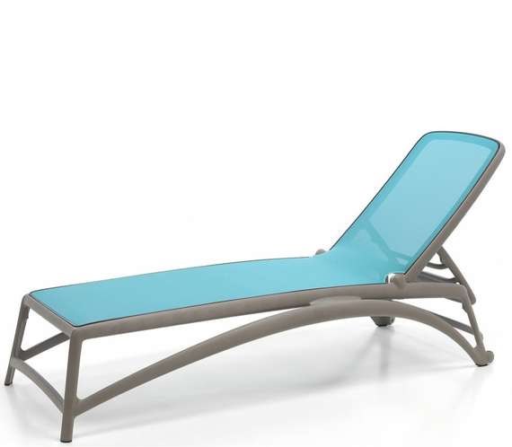 Шезлонг Atlantico, тортора/голубой