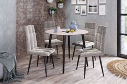 Стул Турин 2,мокко (велюр) ноги черные