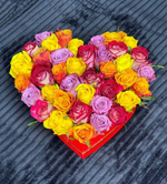 Сердце из роз "Heart as a gift S"