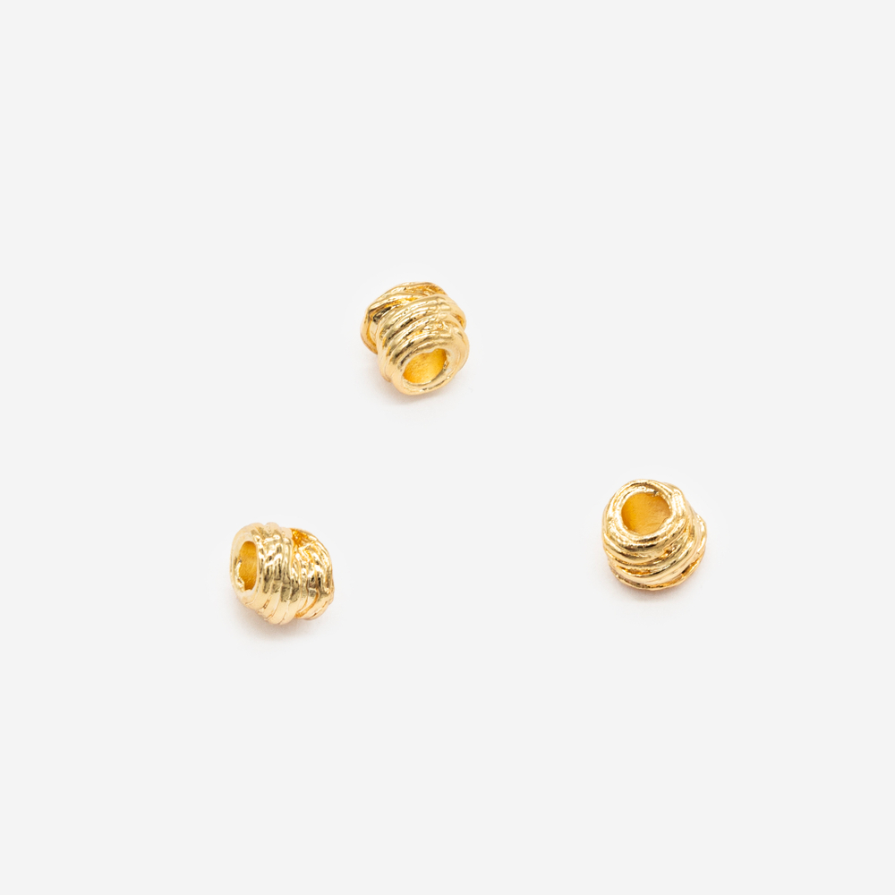 Бусина-разделитель витая 5,5мм, позолота