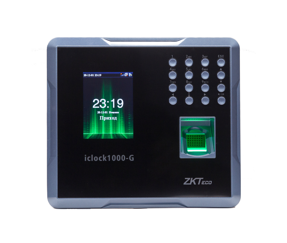 ZKTeco iClock1000-G [EM] биометрический терминал со сканером отпечатков пальцев и GPRS