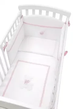 Комплект постельного белья Erbesi Dudu 3 предмета White/Rosa