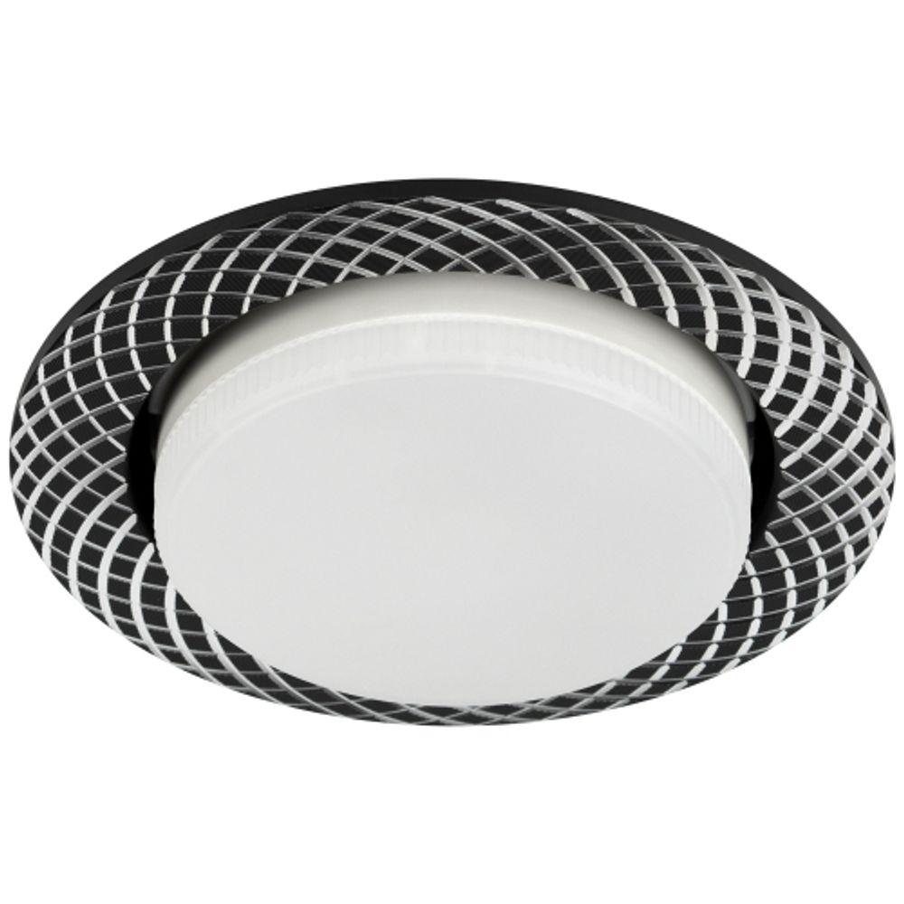 Светильник встраиваемый ЭРА KL 76 AL/BK /1 под лампу GX53 черный