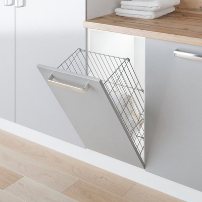 Nomet Корзина STELLA для хранения белья 25 л, откидной фасад 300 мм, серый