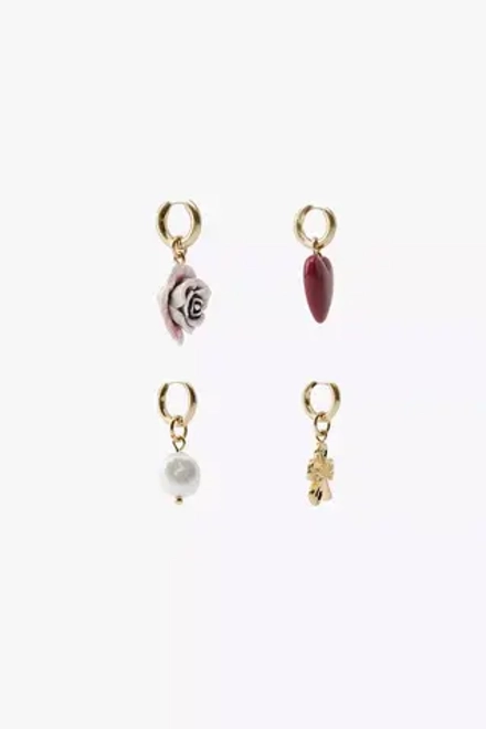 ZARA НАБОР СЕРЕГ С ПОДВЕСКАМИ, ЗОЛОТИСТЫЙ