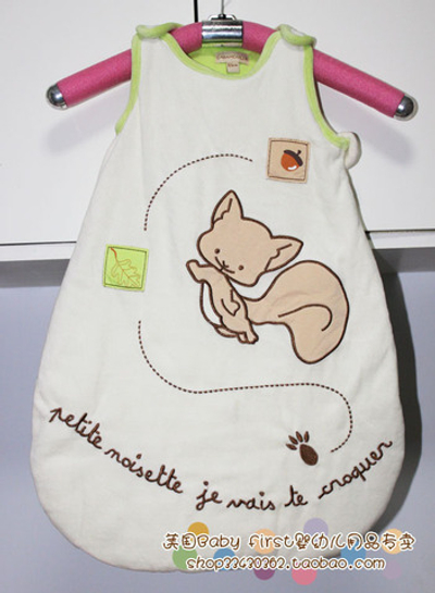 Спальный конверт с изображением белки и надписью