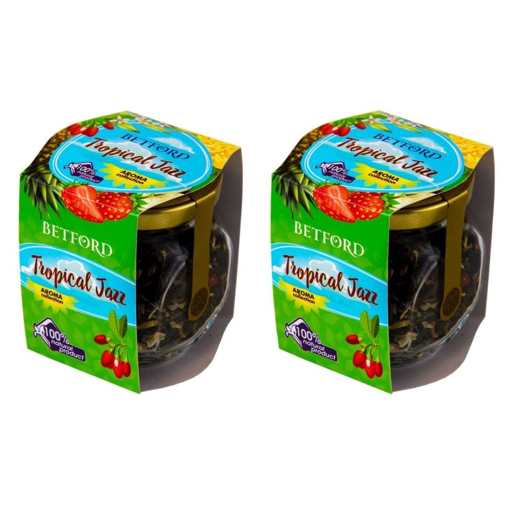 Чай Betford Tropical Jazz Поцелуй Гейши, 50 г, 2 шт