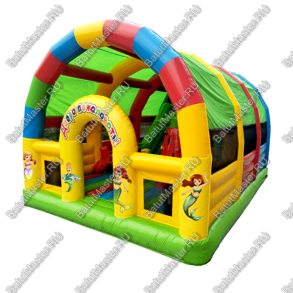 Коммерческий надувной батут "Русалочки" 8*6*5 м