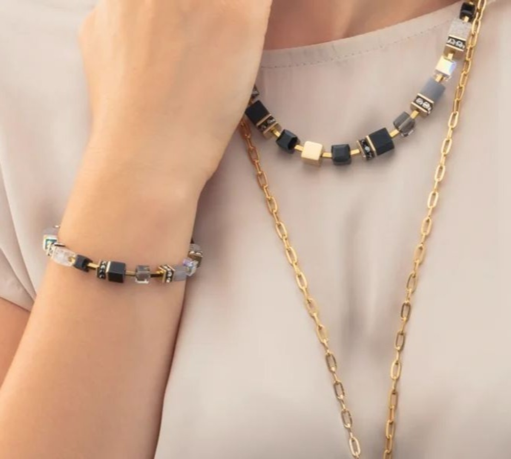 Браслет Coeur de Lion Black-Gold 3039/30-1316