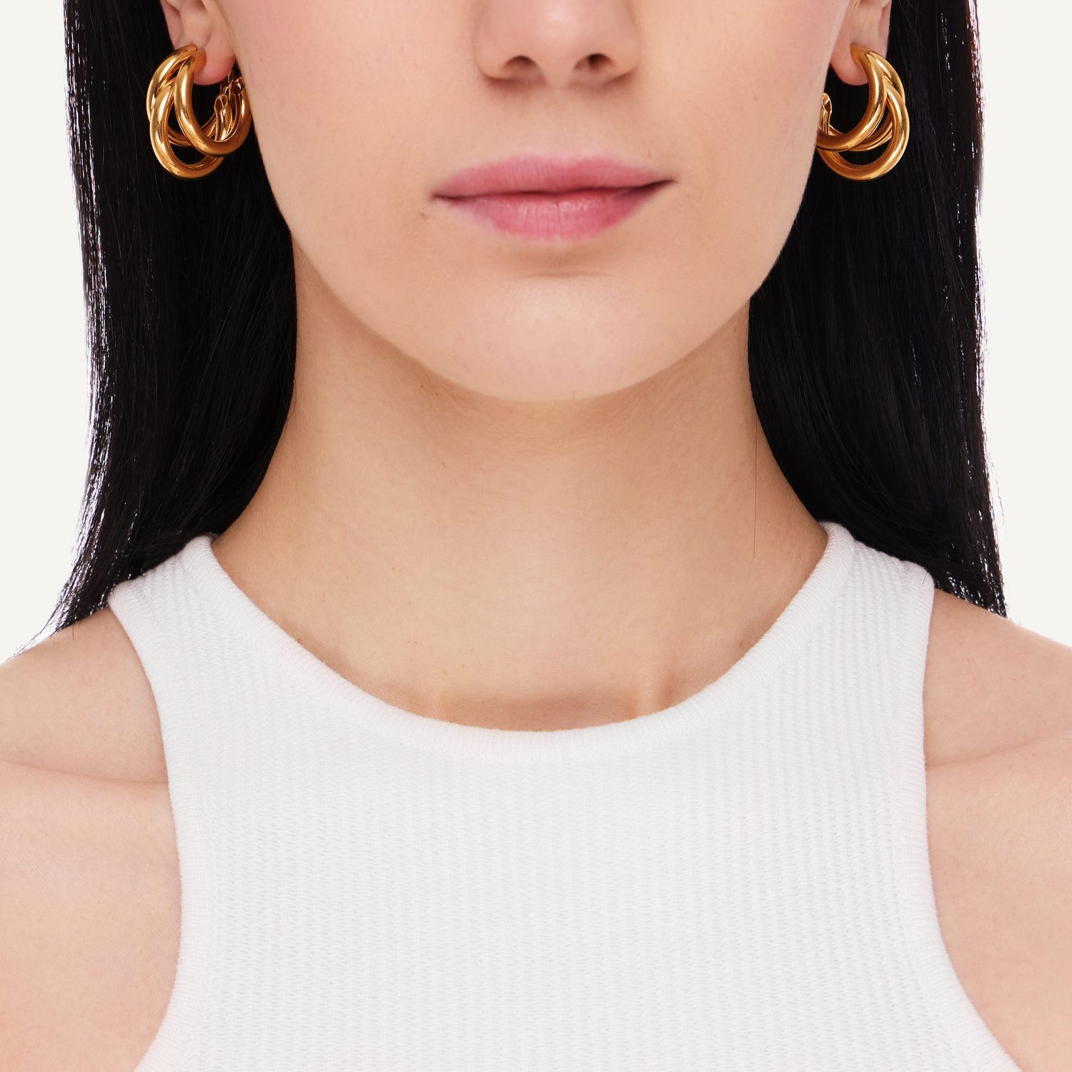 Серьги Threefold Earrings – Gold
