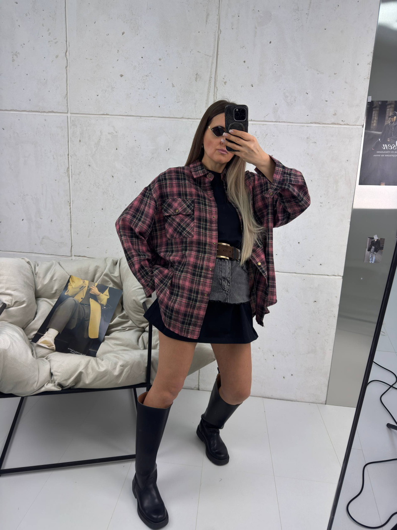 Рубашка женская арт. 11012 цвет "розовый"