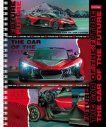 Тетрадь 48л А5ф клетка на гребне, ассорти "В мире авто" (Хатбер)