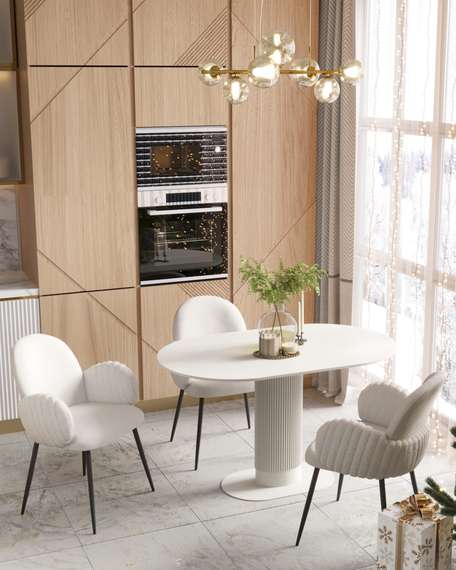 Стол Must 130х80 см, белый