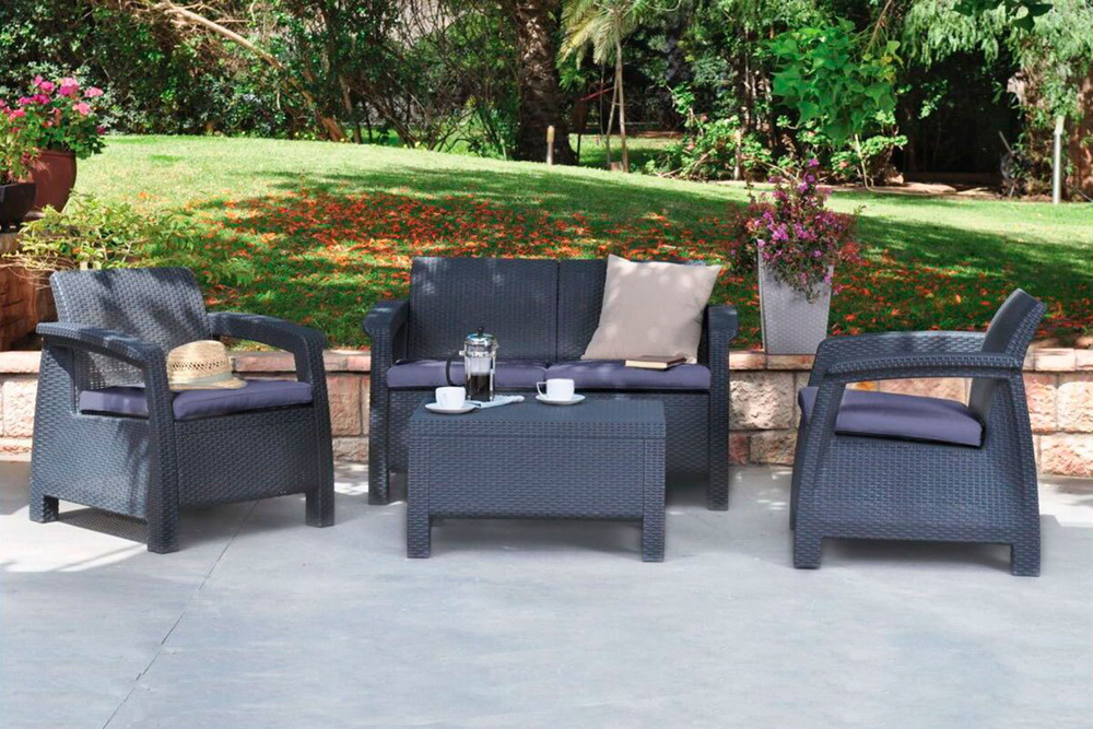 Комплект мебели Corfu Russia Set, графит