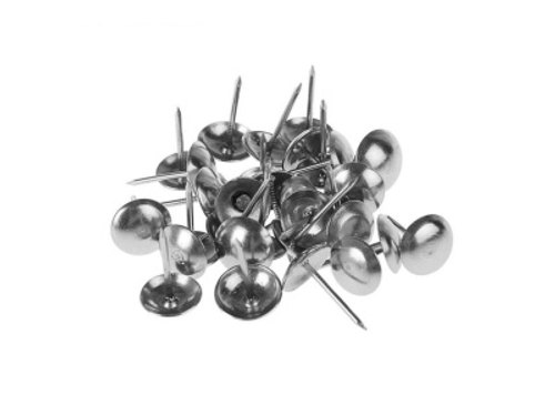 Гвозди мебельные хром (100шт/уп)