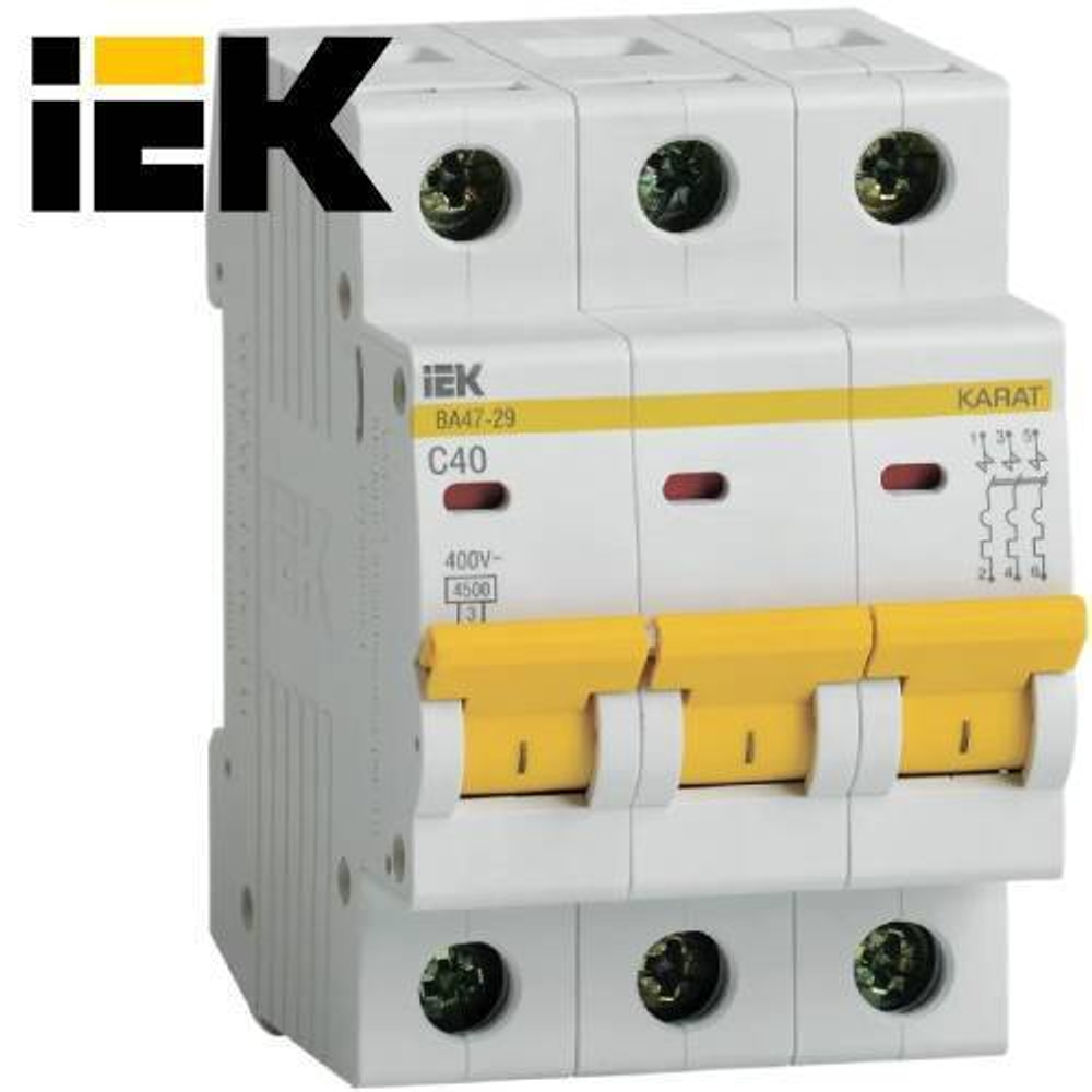 Автоматический выключатель IEK 3-Р 40А