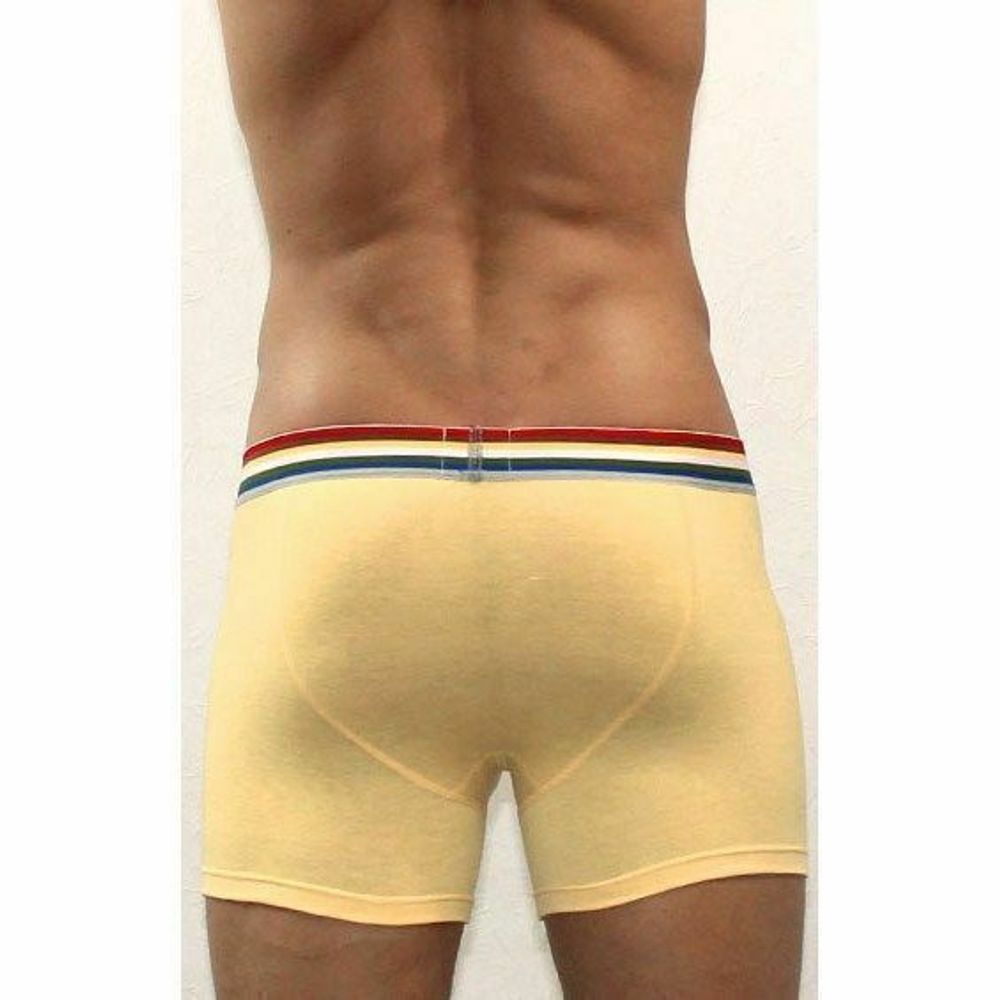 Мужские трусы боксеры завышенные желтые Paul Smith Yellow