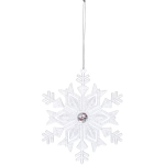 Подвеска «Волшебная снежинка» 14 см, Белый
