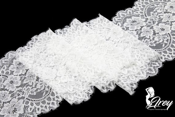 03-275 Кружево эластичное 23 см, теплый белый