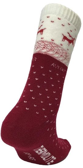 Термоноски детские с оленями красные NordKapp 515/1