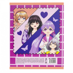 Тетрадь 48л., А5, клетка, Alingar "Fashion girls", скрепка, мелованный картон (стандарт), выб УФ лак, блок офсет, 4 дизайна в пленке т/у