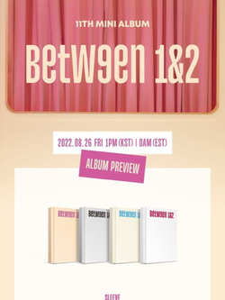Альбом TWICE - BETWEEN 1&2 11th Mini Album RANDOM Version
