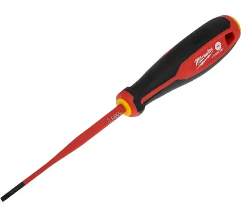 Отвертка диэлектрическая VDE SL 0.6x3.5 x100 трехгранная рукоятка