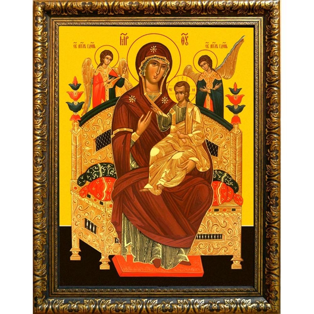 Всецарица «Пантанасса». Икона Божьей Матери на холсте.