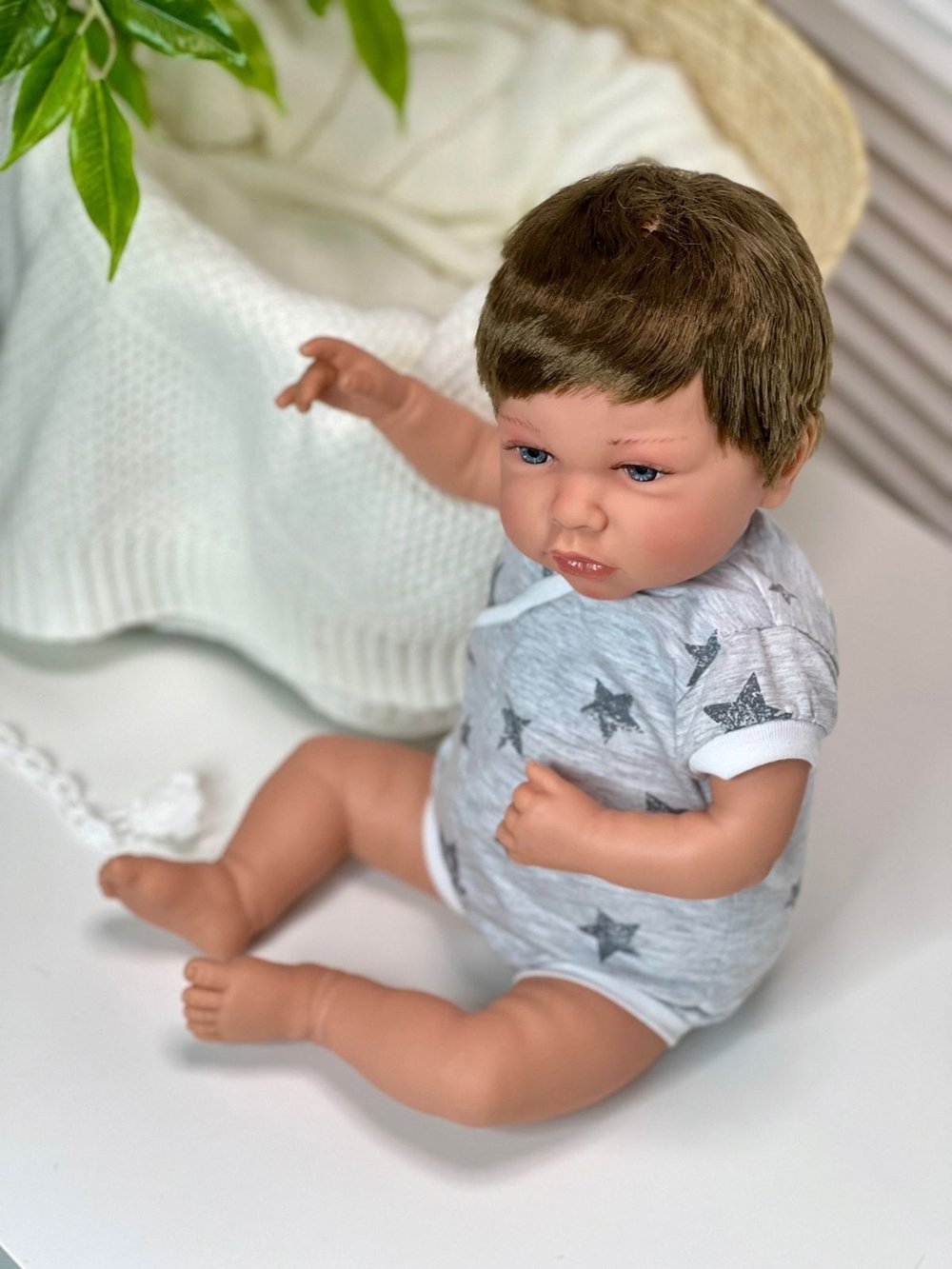 Кукла Marina and Pau 45 cм Luka мягконабивная с пледом в пакете (1245K)