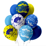 Шар с рисунком С Днем рождения Самолеты