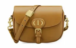 Сумка Dior Bobby, модель среднего формата светло-коричневый