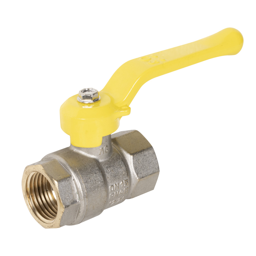 Кран шаровой латунный LD Pride 47.15.В-В.Р GAS Ду 15 Ру 40 вн-вн (рычаг)