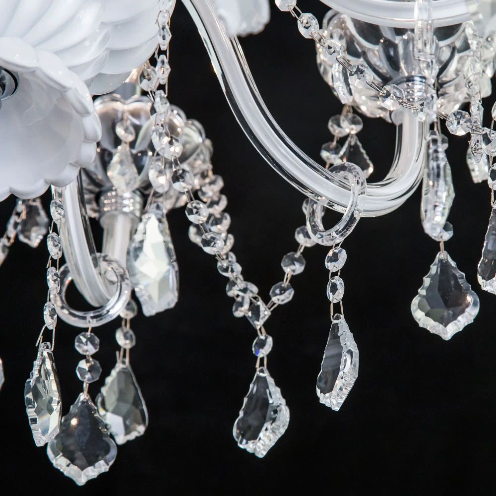 Citilux Финка CL353161 Люстра стеклянная подвесная Белая